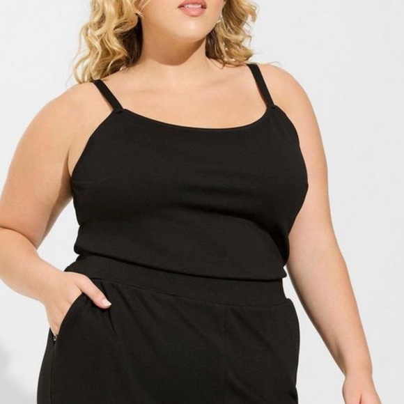 Ponte Sleeveless Jumpsuit Torrid - Picture 3 of 12